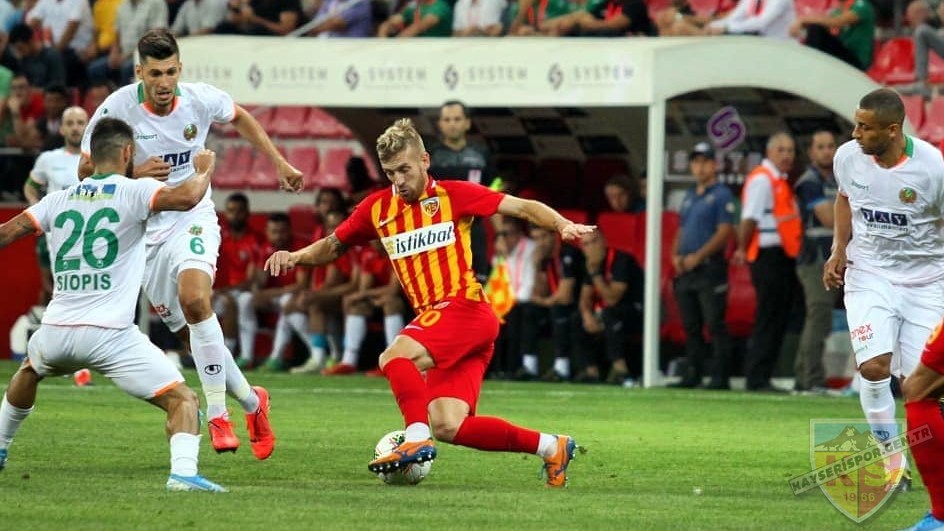 2019-2020 Süper Lig KAYSERİSPOR - ALANYASPOR 0-1 Maç Görseli