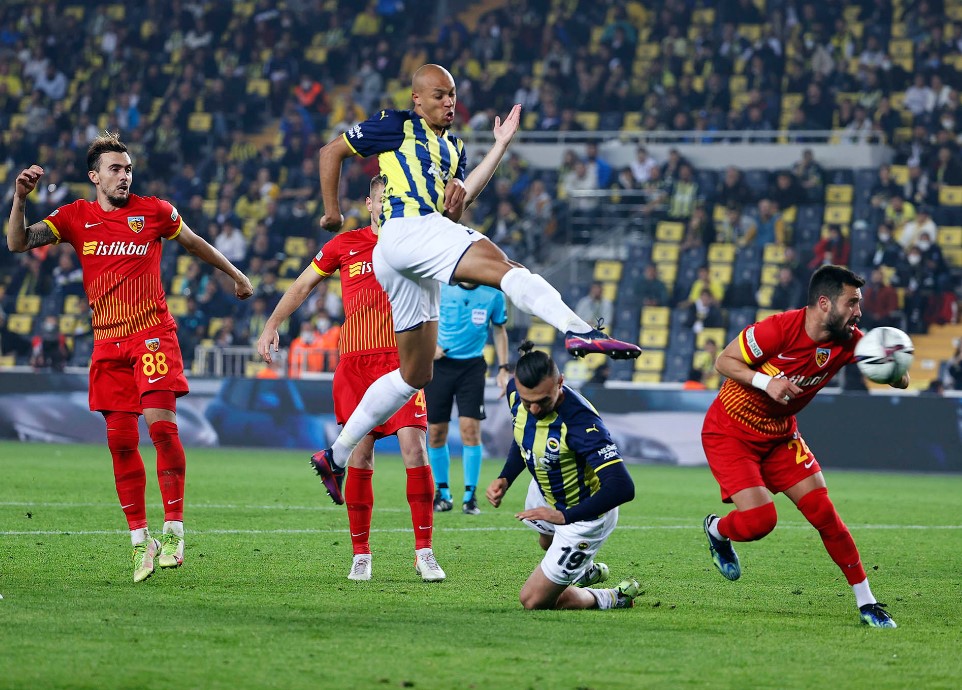2021-2022 Süper Lig FENERBAHÇE - KAYSERİSPOR 2-2 Maç Görseli