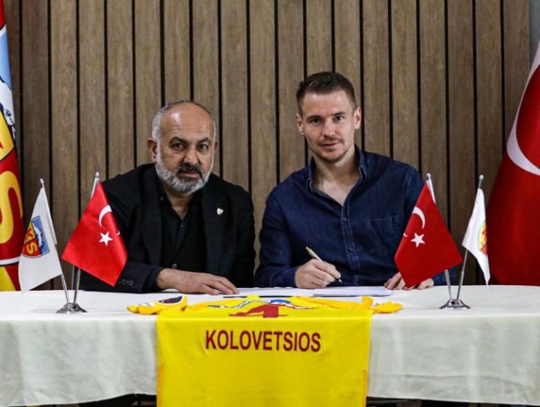 Kayserispor, Dimitrios Kolovetsios ile Sözleşme Yeniledi.