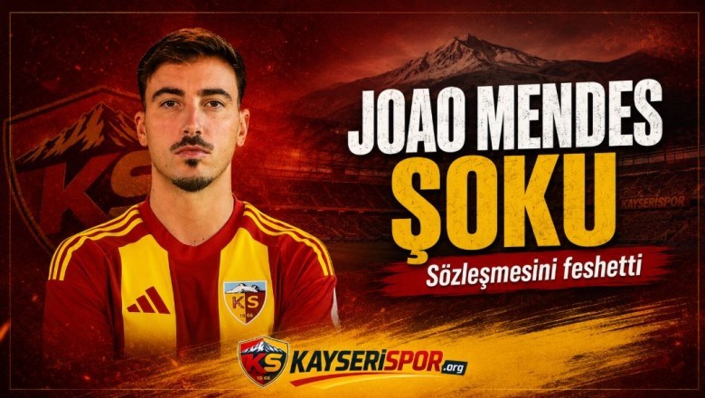 Kayserispor Kampında Joao Mendes Şoku: Sözleşmesini Feshetti