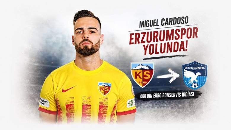 Kayserisporlu Miguel Cardoso Erzurumspor Yolunda.
