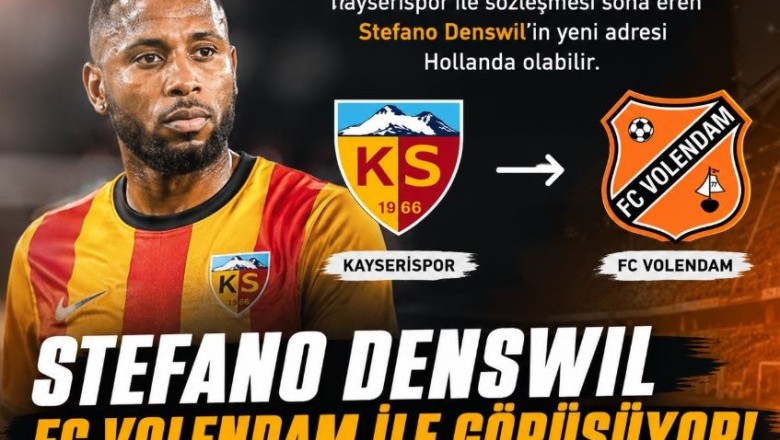 Kayserispor'lu Stefano Denswil, FC Volendam ile Görüşüyor