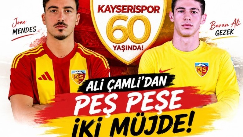 Ali Çamlı'dan Müjde; Joao Mendes ve Baran Ali Gezek Tamam